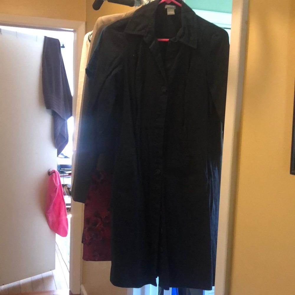 Ann Taylor black cotton dress size 4.